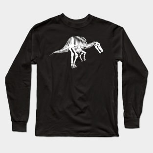 Terra Fossil Spinosaurus Dinosaur White Long Sleeve T-Shirt